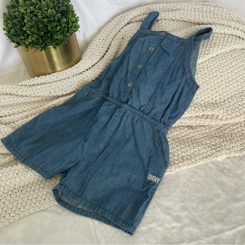 Dkny Blue Jumpsuit Casual Comfort Size 8-10